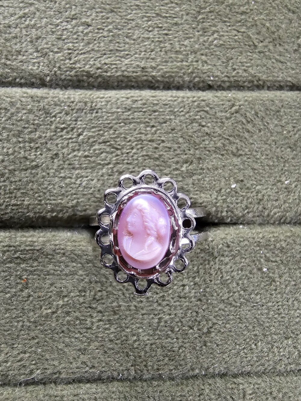 Vintage Cameo Adjustable Ring